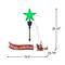 Mr. Christmas Animated Grinch Sleigh Tree Topper with Banner
